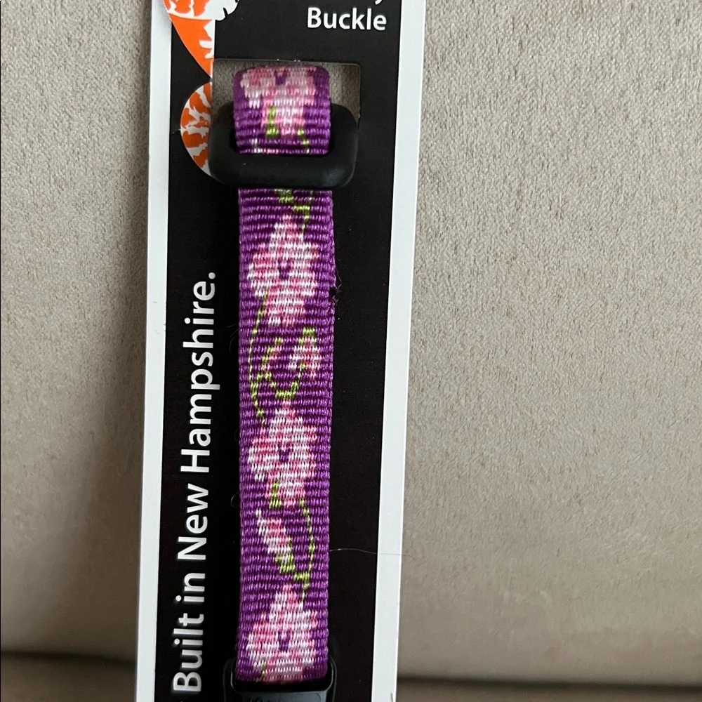 NWT Lupine Originals Purple Cat Collar: Rose Garden
